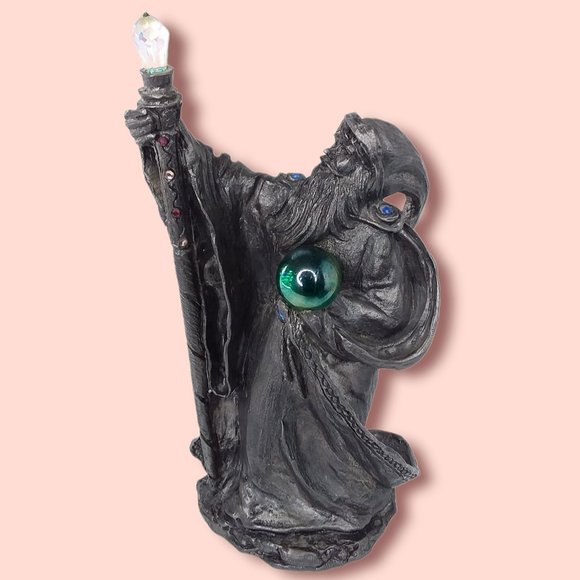 Michael Ricker | Accents | Vtg 988 Michael Ricker Wizard With Crystal ...